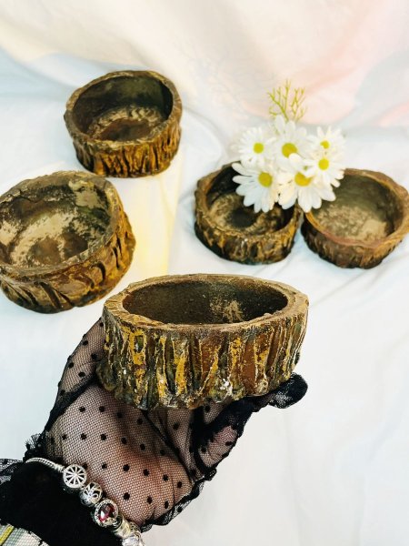 صحن كونكريت بشكل خشبي