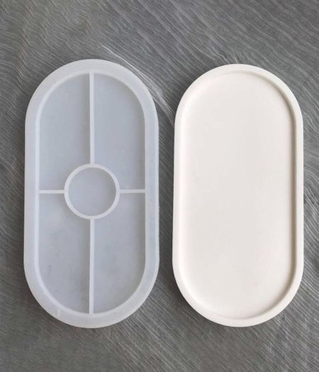 قالب كوستر بيضاوي حجم كبير