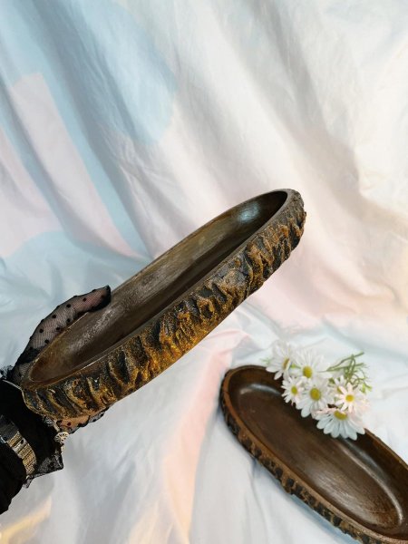 وعاء كونكريت شكل خشبي لصب الشمع 30 سم