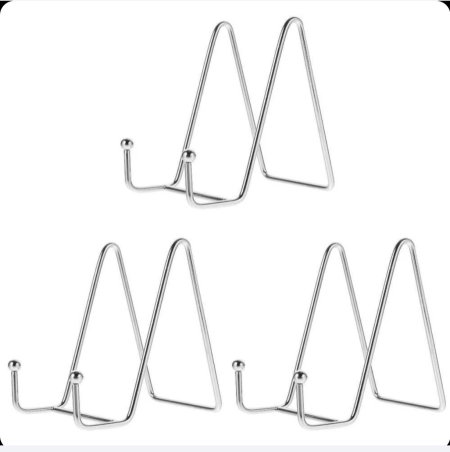 ستاند حديد ارتفاع 12 سم فضي