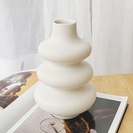 قالب فازة متعرجة حجم كبير