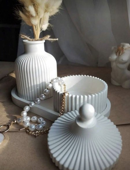 طقم قالب فازة مع مضيفة وكوستر