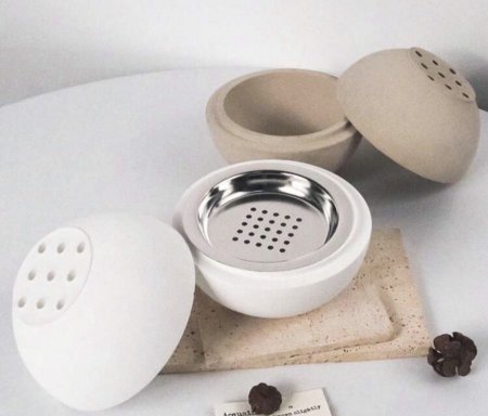 قالب مبخرة دائرية حجم كبير مع 3 صفايات