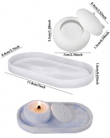 طقم قالب كوستر وعلبة مع غطاية